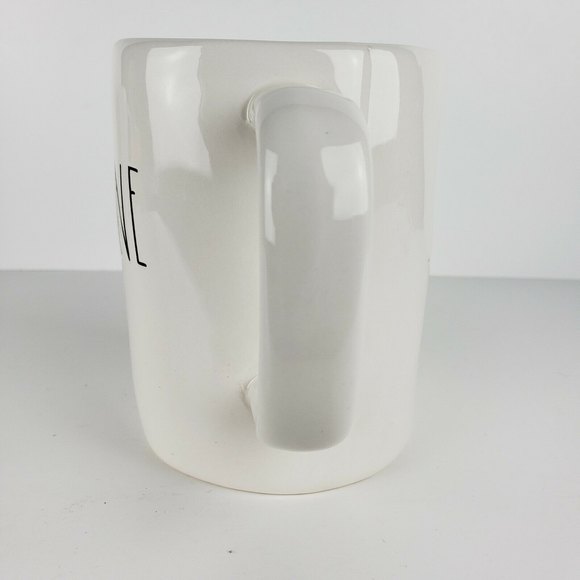 Rae Dunn Oversized Coffee Mug CAFFEINE By Magenta Ivory & Black LNC - Picture 4 of 6